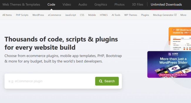 CodeCanyon web