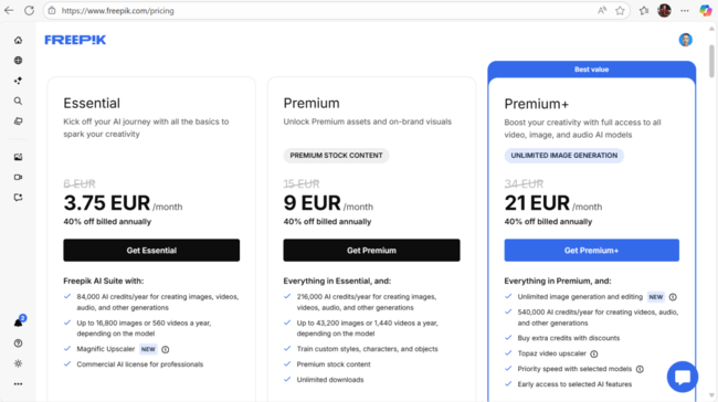 Langganan asset Freepik