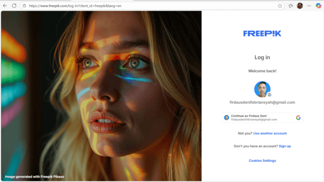 Login Freepik