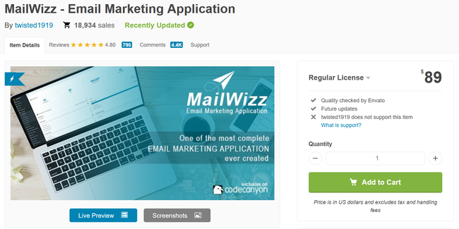 Mailwizz email marketing application